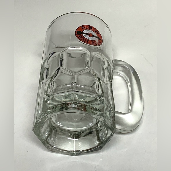 Mid Century Vintage Thick Heavy Duty Glass A & W Root Beer Mug - Picture 7 of 16